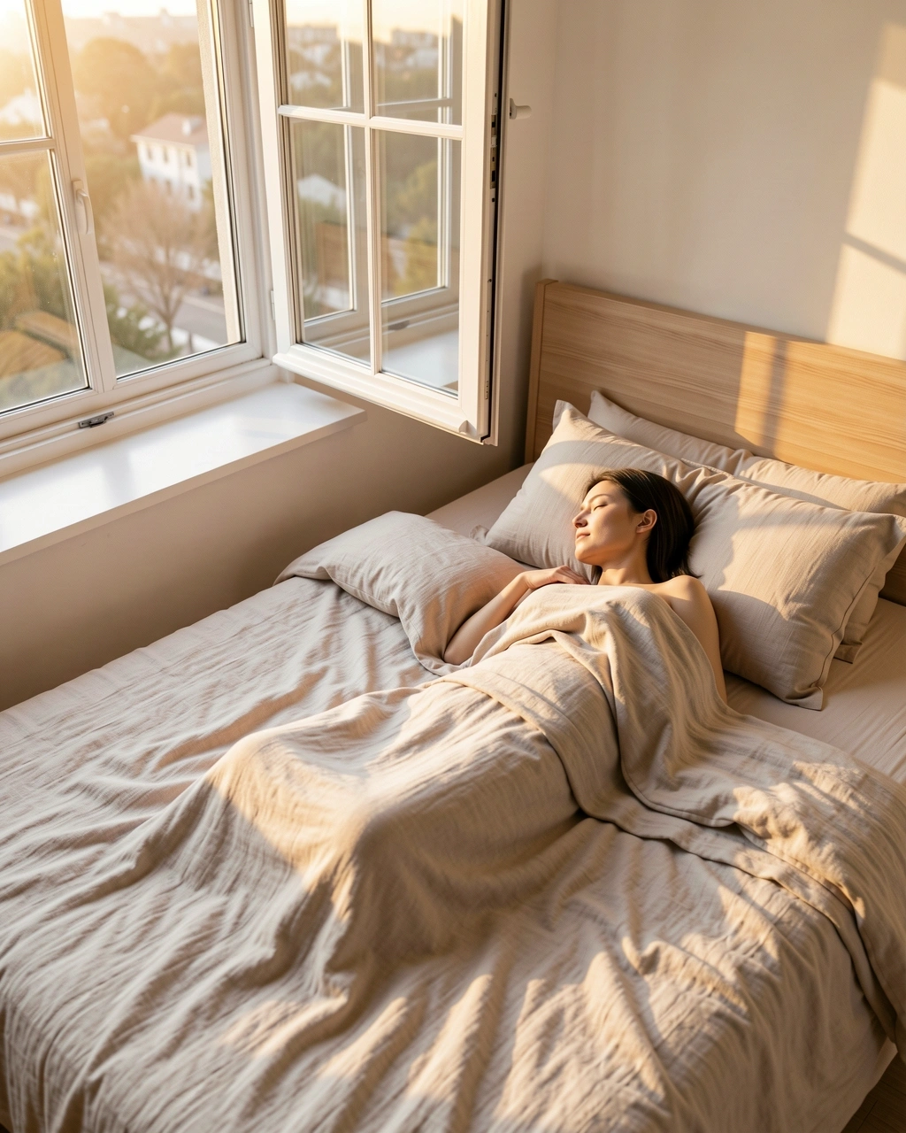 Ruhige Schlafzimmeratmosphäre